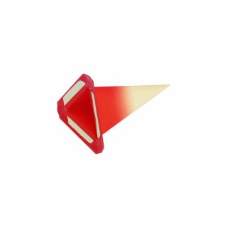 Ersatzzacken für Herrnhuter Innenstern I4 Dreieck gelb mit rotem Kern