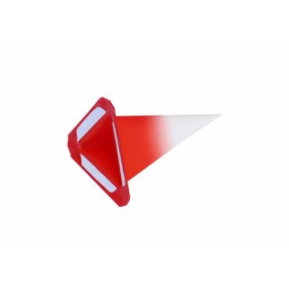 Ersatzzacken für Herrnhuter Innenstern I6 Dreieck weiß mit rotem Kern