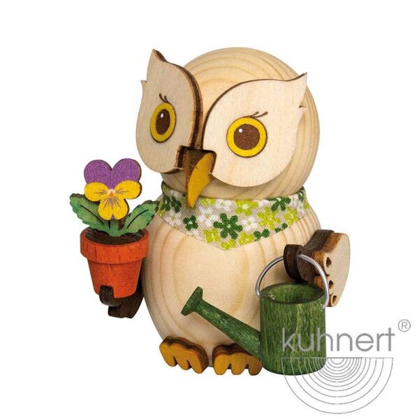 Kuhnert Mini Eule Gärtner natur Höhe 7 cm