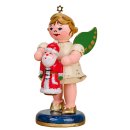 Hubrig-Volkskunst Engel mit Weihnachtsmann  6,5 cm