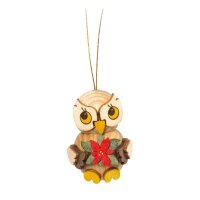 Kuhnert Baumbehang Eulenkind mit Weihnachtsstern