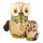 Kuhnert Mini Eule mit Kind natur Höhe 7 cm