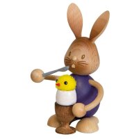 Kuhnert Erzgebirge Stupsi Hase mit Eierbecher Höhe...