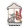Fensterbild Katze am Fenster 6-farbig 26 cm Plauener Spitze