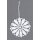 Baumbehang Blume 6er Set 1-farbig 5 cm Plauener Spitze