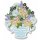 Fensterbild Blumenkorb 6-farbig 17 x 19 cm Plauener Spitze