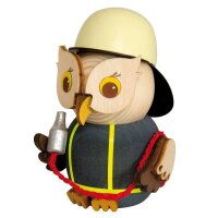 Kuhnert Mini Eule Feuerwehr farbig Höhe 7 cm