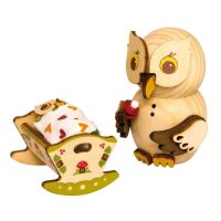 Kuhnert Mini Eule mit Babywiege Höhe 7 cm