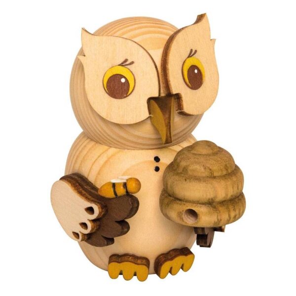 Kuhnert Mini Eule Imker natur Höhe 7 cm