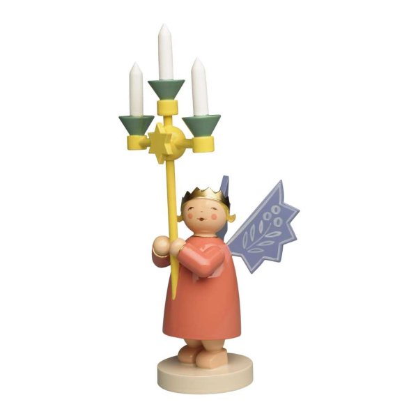 Wendt und Kühn Kronenengel mit Leuchter Höhe 17 cm