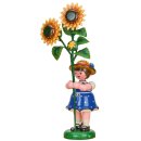 Hubrig-Volkskunst Mädchen Sonnenblume Höhe 17 cm