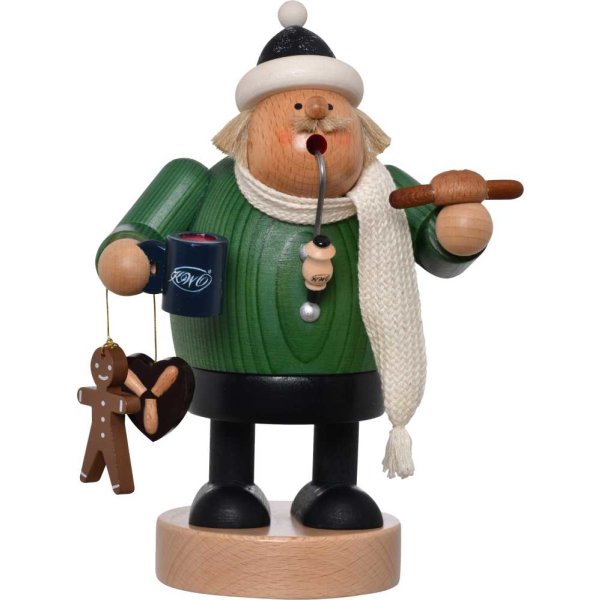 KWO Erzgebirge Räuchermann Weihnachtsmarktbesucher Höhe 20 cm