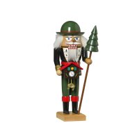 KWO Erzgebirge Nussknacker Uhrenhändler Höhe 27 cm