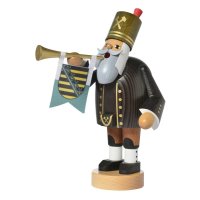 KWO Erzgebirge Räuchermann Bergmann mit Trompete...