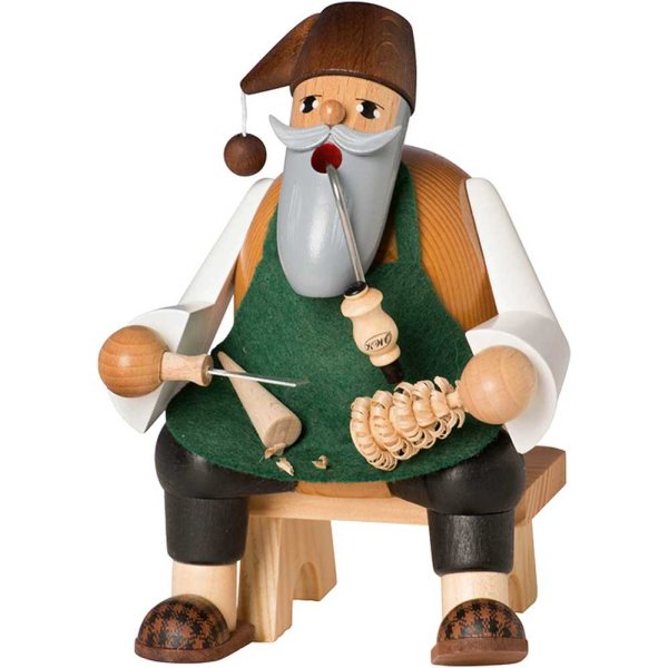 KWO Erzgebirge Räuchermann Kantenhocker Bäumchenstecher Höhe 15 cm