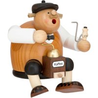 KWO Erzgebirge Räuchermann Kantenhocker Kaffeesachse...
