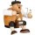 KWO Erzgebirge Räuchermann Kantenhocker Kaffeesachse (L) Höhe 24 cm
