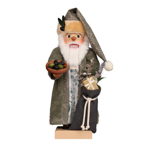 Christian Ulbricht Erzgebirge Nussknacker Weihnachtsmann mediterran 48 cm