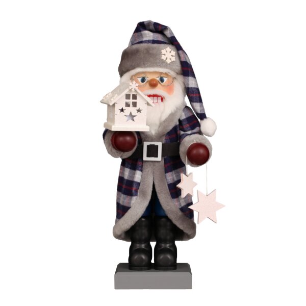 Christian Ulbricht Nussknacker Weihnachtsmann mit Lichterhaus 48 cm