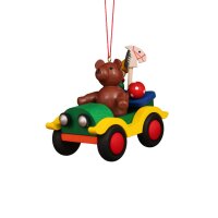 Christian Ulbricht Baumbehang Auto mit Teddy Höhe 7 cm
