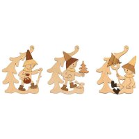 Kuhnert Erzgebirge Baumschmuck Wichtel 6er Set