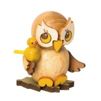 Kuhnert Eulenkind mit Vogel Höhe 4 cm