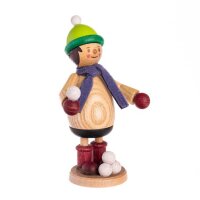 Kuhnert Holzfigur Mäxchen mit Schneeball Höhe...