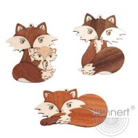 Kuhnert Baumschmuck Fuchs 6-er Set aus Sperrholz und...