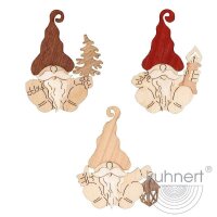 Kuhnert Erzgebirge Baumschmuck Zwerge 6er Set aus...