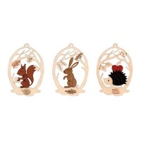 Kuhnert Erzgebirge Baumschmuck Waldtiere 6er Set