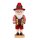 Christian Ulbricht Erzgebirge Nussknacker Weihnachtsmann mit Ziehharmonika 49 cm