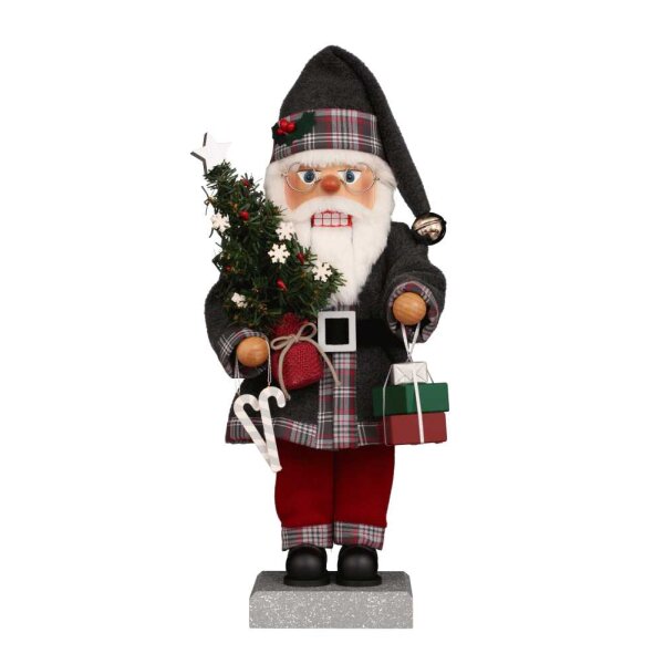 Christian Ulbricht Erzgebirge Nussknacker Weihnachtsmann Geschenkeübergabe 49 cm