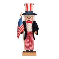 Christian Ulbricht Erzgebirge Nussknacker Uncle Sam 52 cm