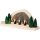 Seiffener Volkskunst Gesteinsbogen natur LED beleuchtet Bergwichtel 37 cm