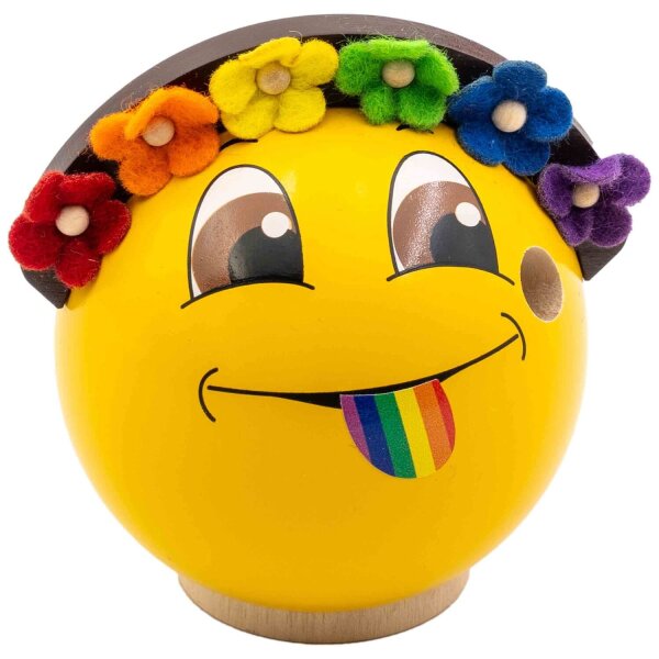Seiffener Volkskunst Räucher-Emotionsfigur Lou unterm Regenbogen limitiert 2026